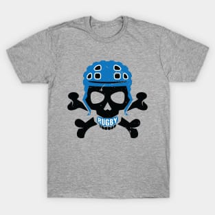 Rugby Fan Pirate Headgear Skull T-Shirt